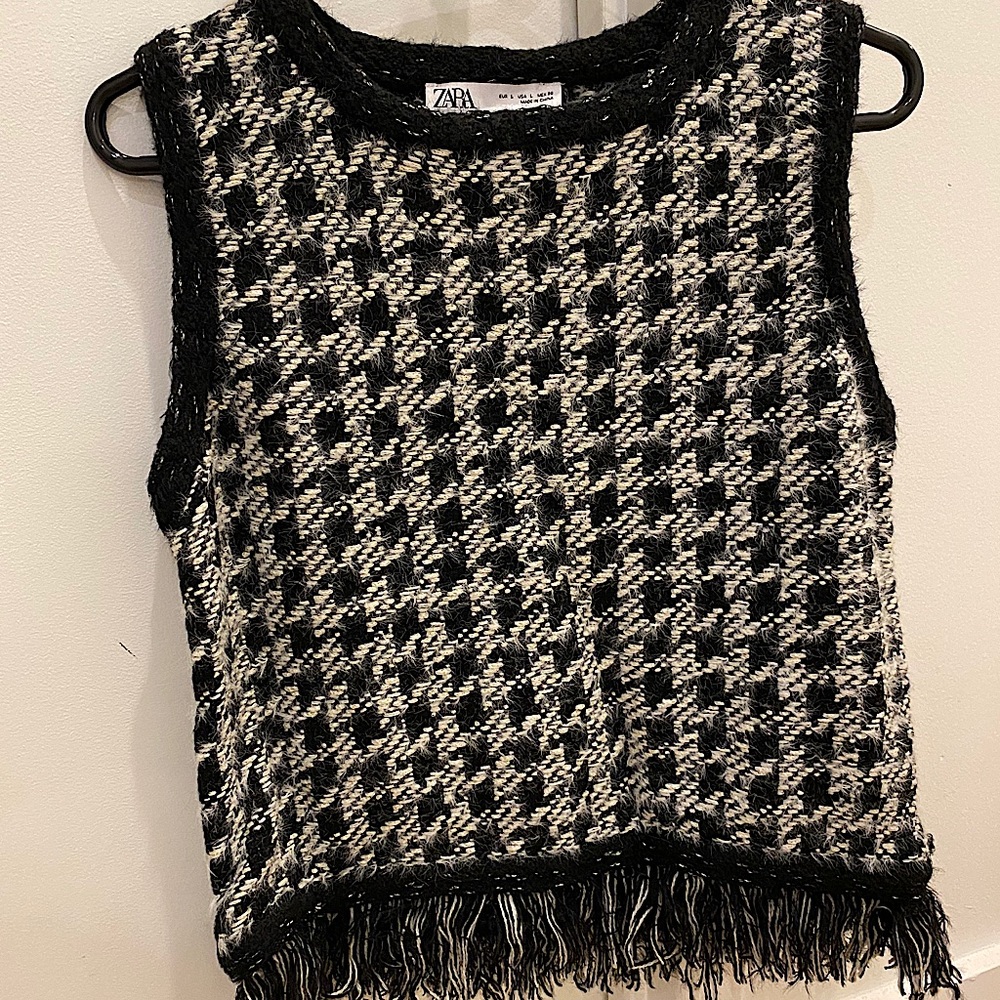 Zara knit sweater tank